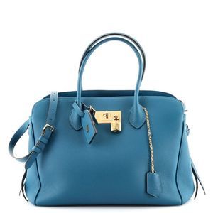 Louis Vuitton Milla Handbag Veau Nuage Calfskin MM Blue